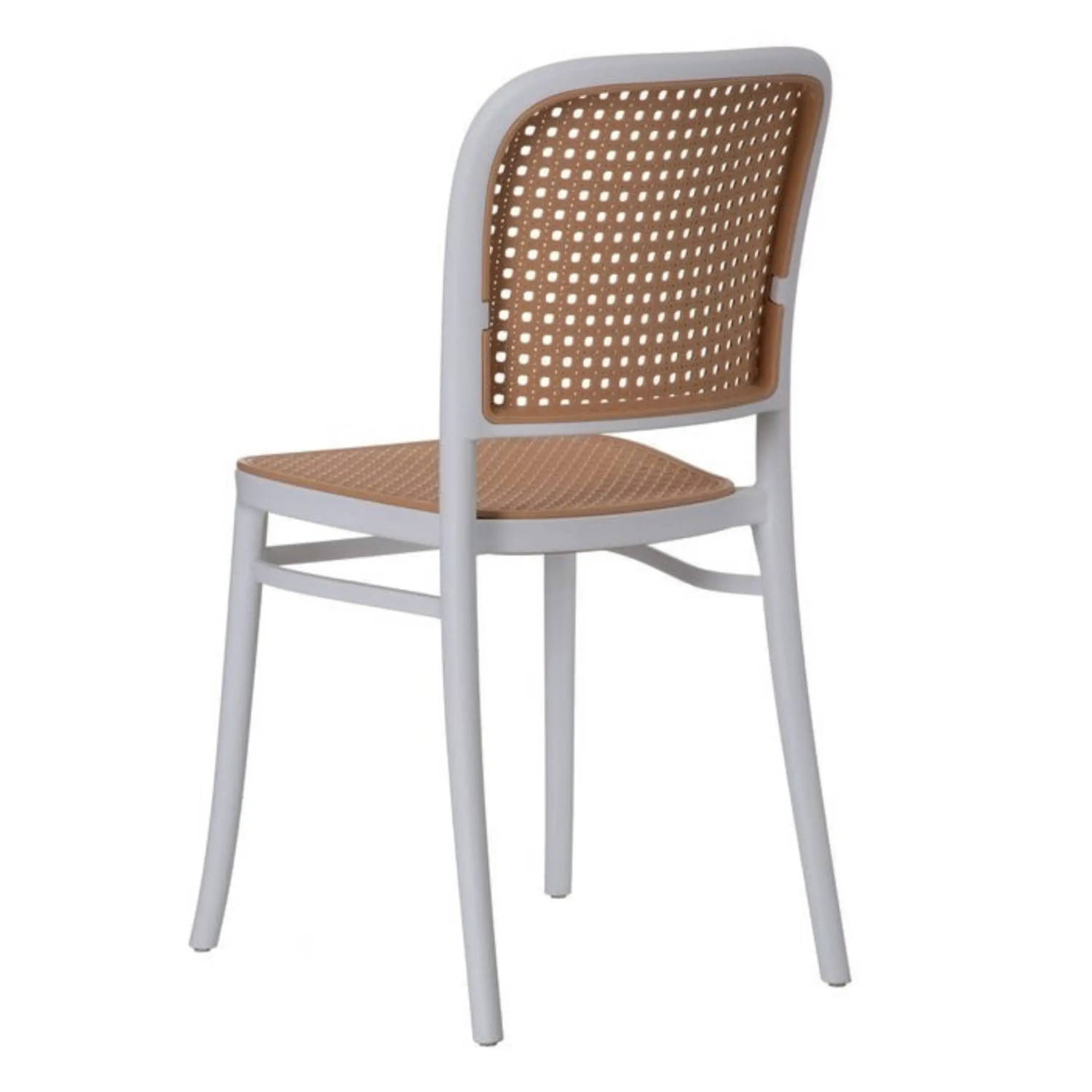 Chaise « Moulin Vintage » en rotin synthétique | Chaise empilable pour l'intérieur et l'extérieur