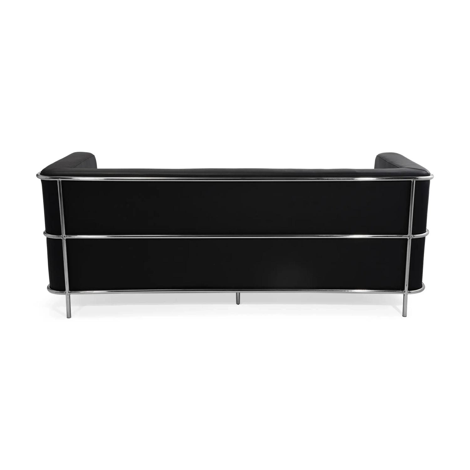 Torino 3-Sitzer-Sofa aus italienischem Leder | Gestell aus Edelstahl
