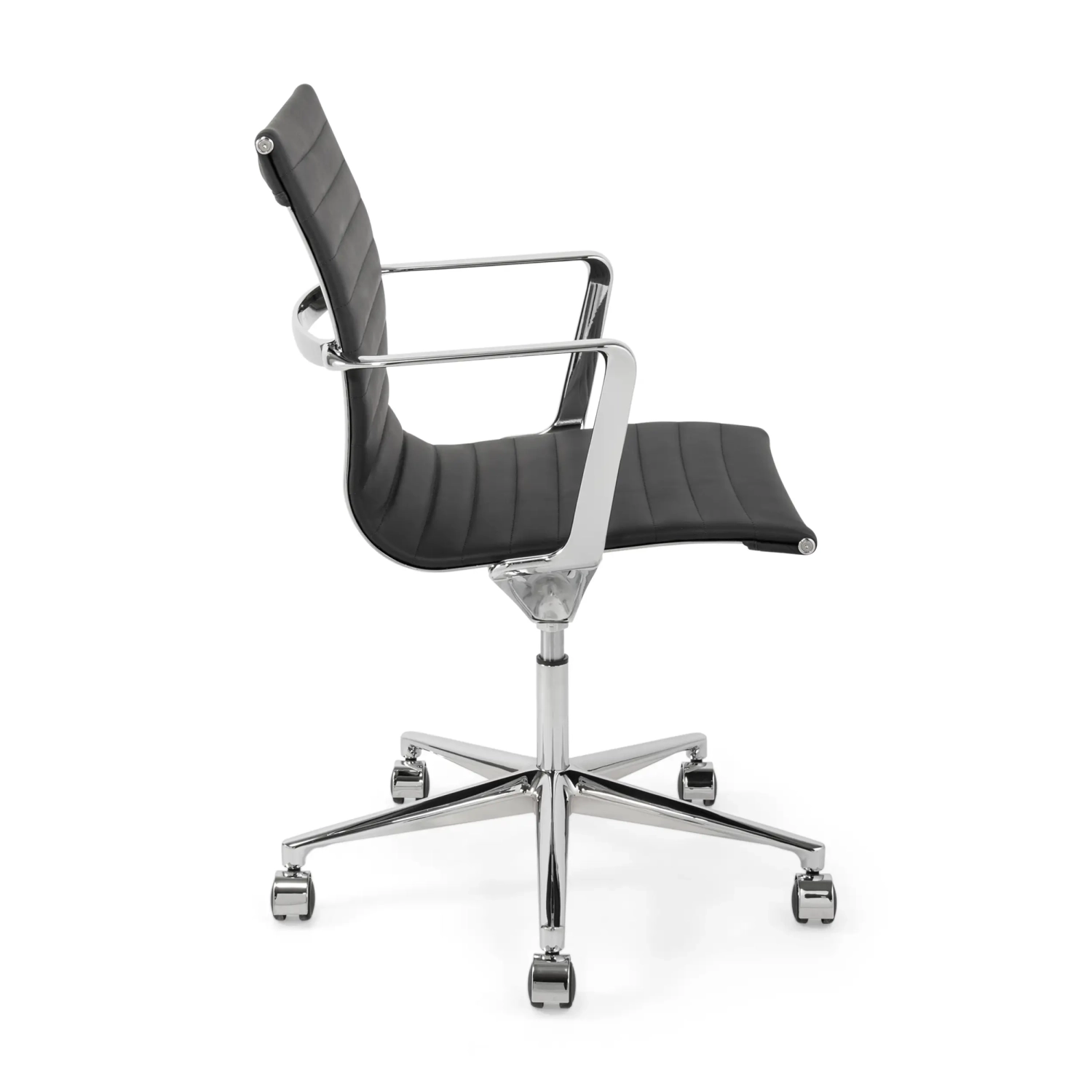 Leren bureaustoel met lage rugleuning Task Executive | Bureaustoel uit het topsegment