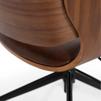 Cleveland Retro Faux Leather Office Chair | Adjustable Vintage Design