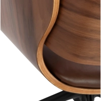Cleveland Retro Faux Leather Office Chair | Adjustable Vintage Design