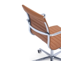Cadeira de escritório em pele com encosto baixo « Task » Executive | Cadeira de escritório de gama alta