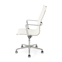 Kancelářská židle Task Executive s vysokým opěradlem a koženým čalouněním | Prémiová ergonomická kancelářská židle