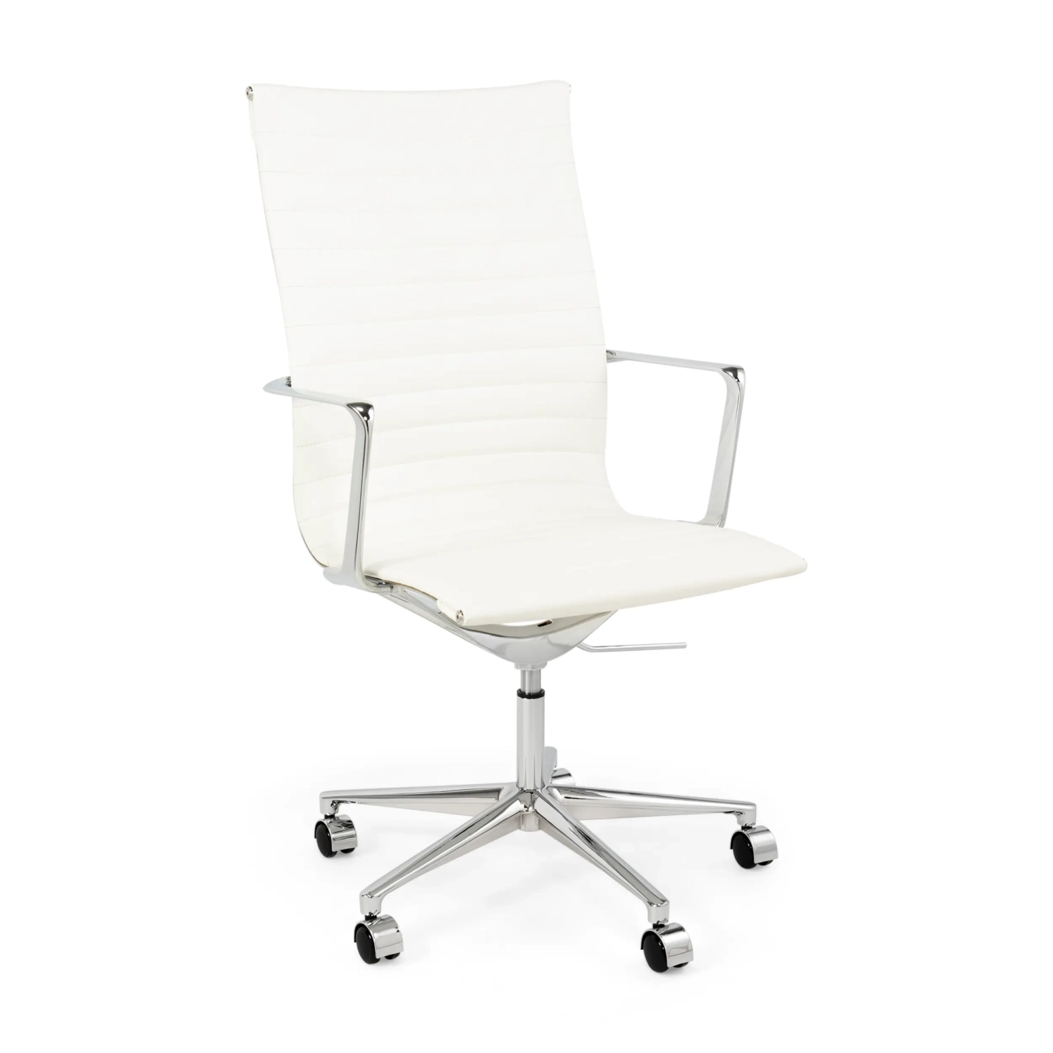 Silla de oficina Task Executive de cuero con respaldo alto | Silla de oficina