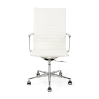 Sedia da ufficio Task Executive con schienale alto in pelle | Sedia da ufficio ergonomica di alta qualità