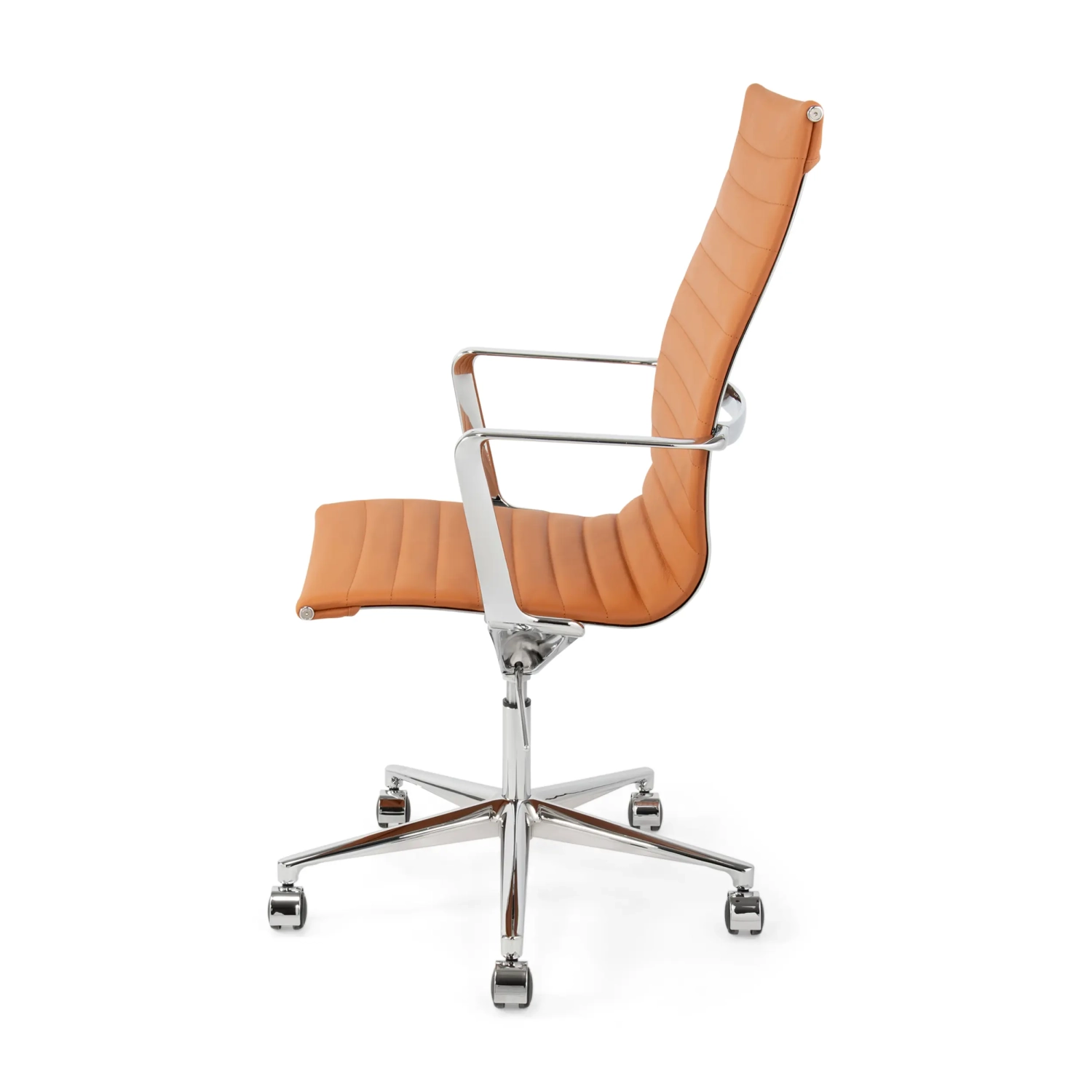 Silla de oficina Task Executive de cuero con respaldo alto | Silla de oficina