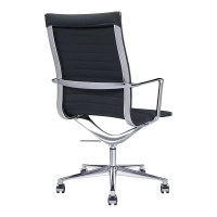 Task Executive kantoorstoel met hoge rugleuning en lederen bekleding | Hoogwaardige ergonomische kantoorstoel