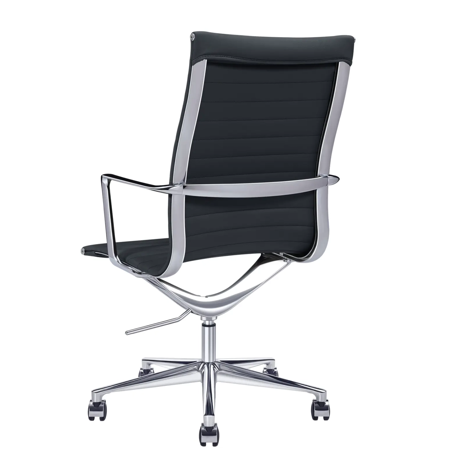 Silla de oficina Task Executive de cuero con respaldo alto | Silla de oficina