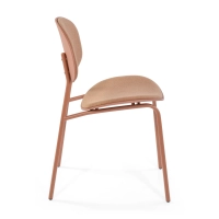 Ergonomischer, stapelbarer Esszimmerstuhl Carlotta | Moderner Polsterstuhl