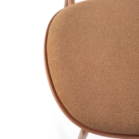 Ergonomischer, stapelbarer Esszimmerstuhl Carlotta | Moderner Polsterstuhl