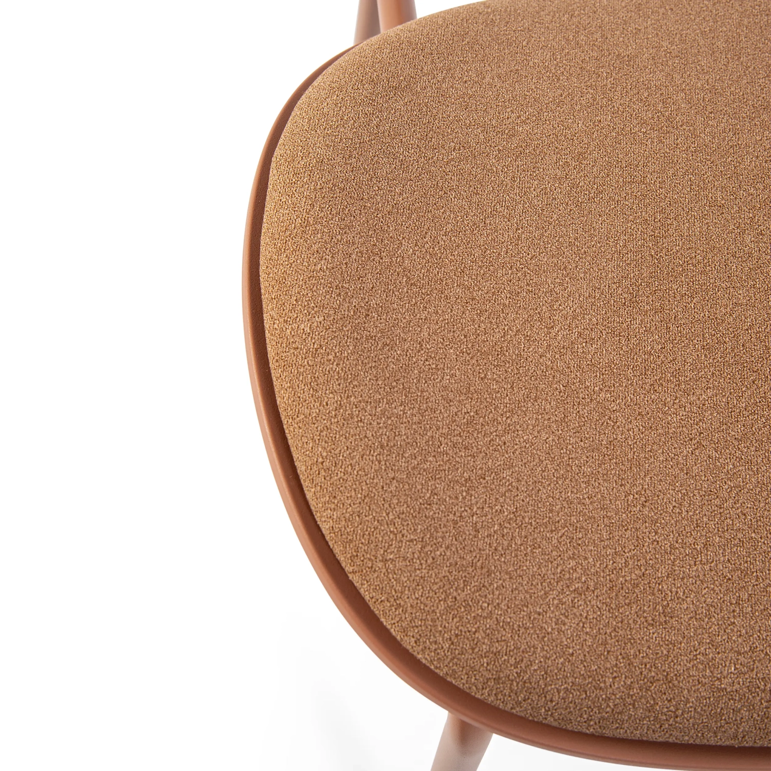 Silla de comedor ergonómica apilable Carlotta | Silla tapizada moderna