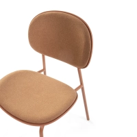 Sedia da pranzo ergonomica impilabile Carlotta | Sedia imbottita moderna