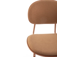 Ergonomischer, stapelbarer Esszimmerstuhl Carlotta | Moderner Polsterstuhl