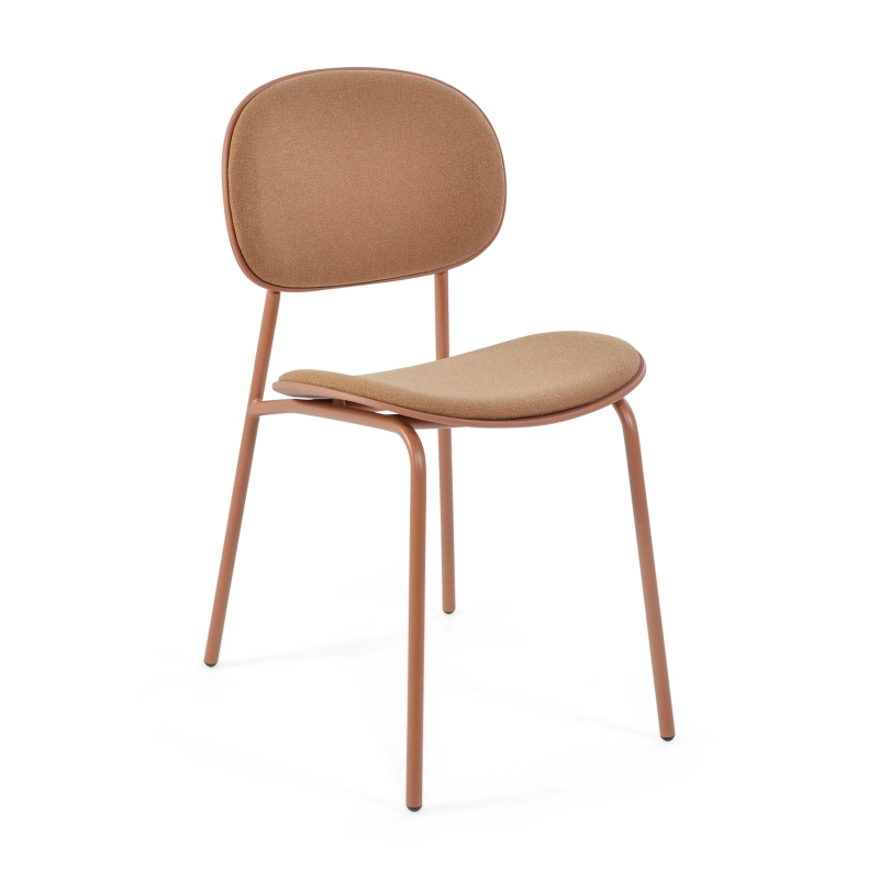 Ergonomická stohovatelná jídelní židle Carlotta | Moderní čalouněná židle