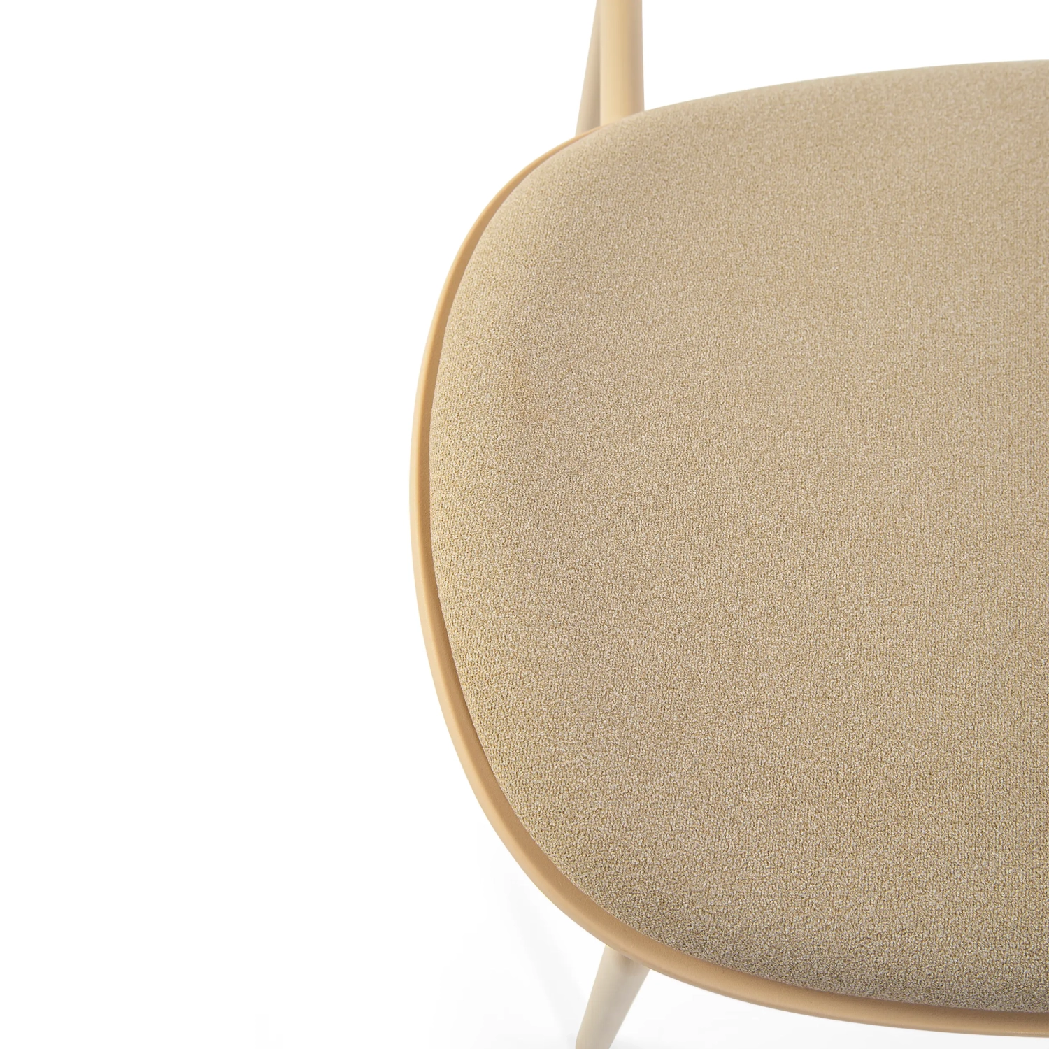 Silla de comedor ergonómica apilable Carlotta | Silla tapizada moderna