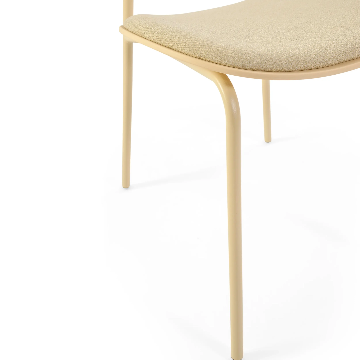 Cadeira de jantar ergonómica empilhável Carlotta | Cadeira estofada moderna