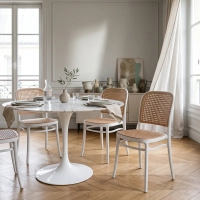 Packen Sie 4 Moulin-Stühle aus synthetischem Rattan - Mueble Design