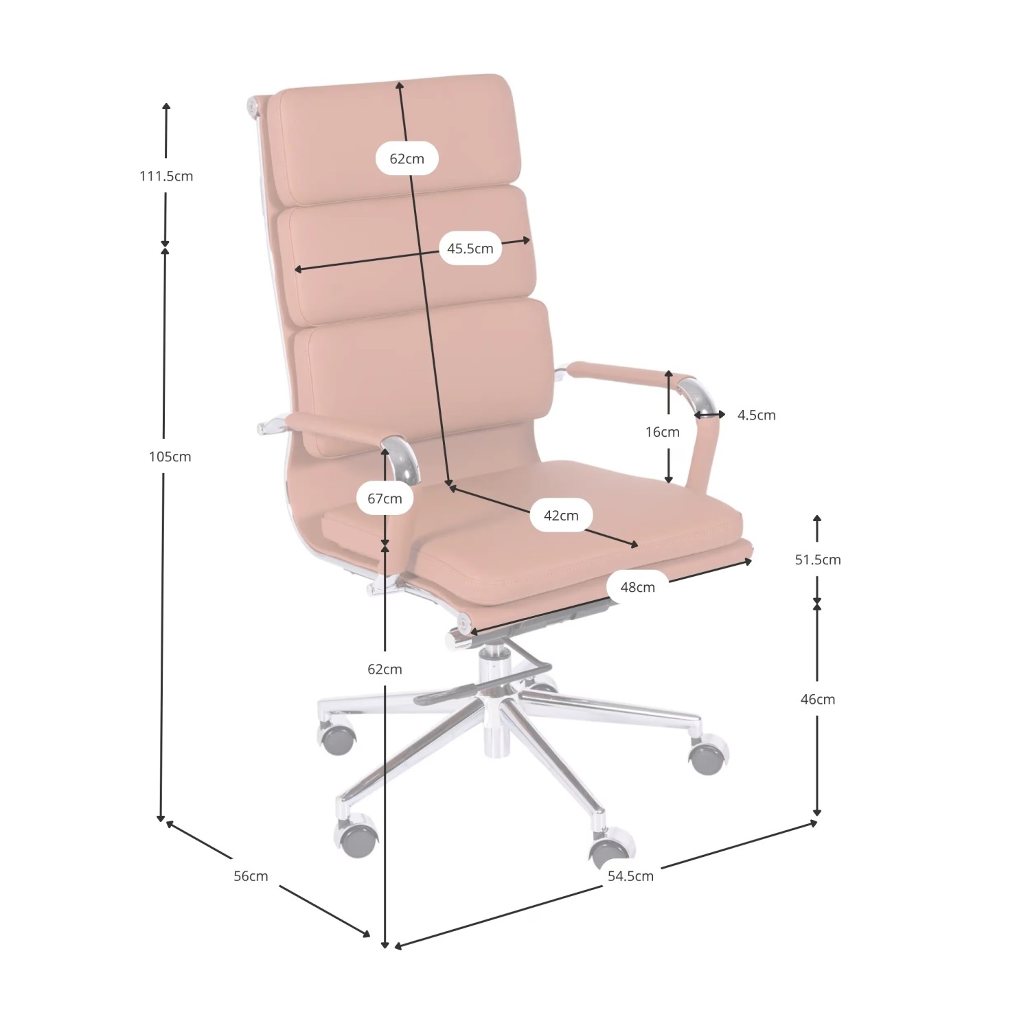 Task Premium Office Chair | Italian Leather Executive Chair