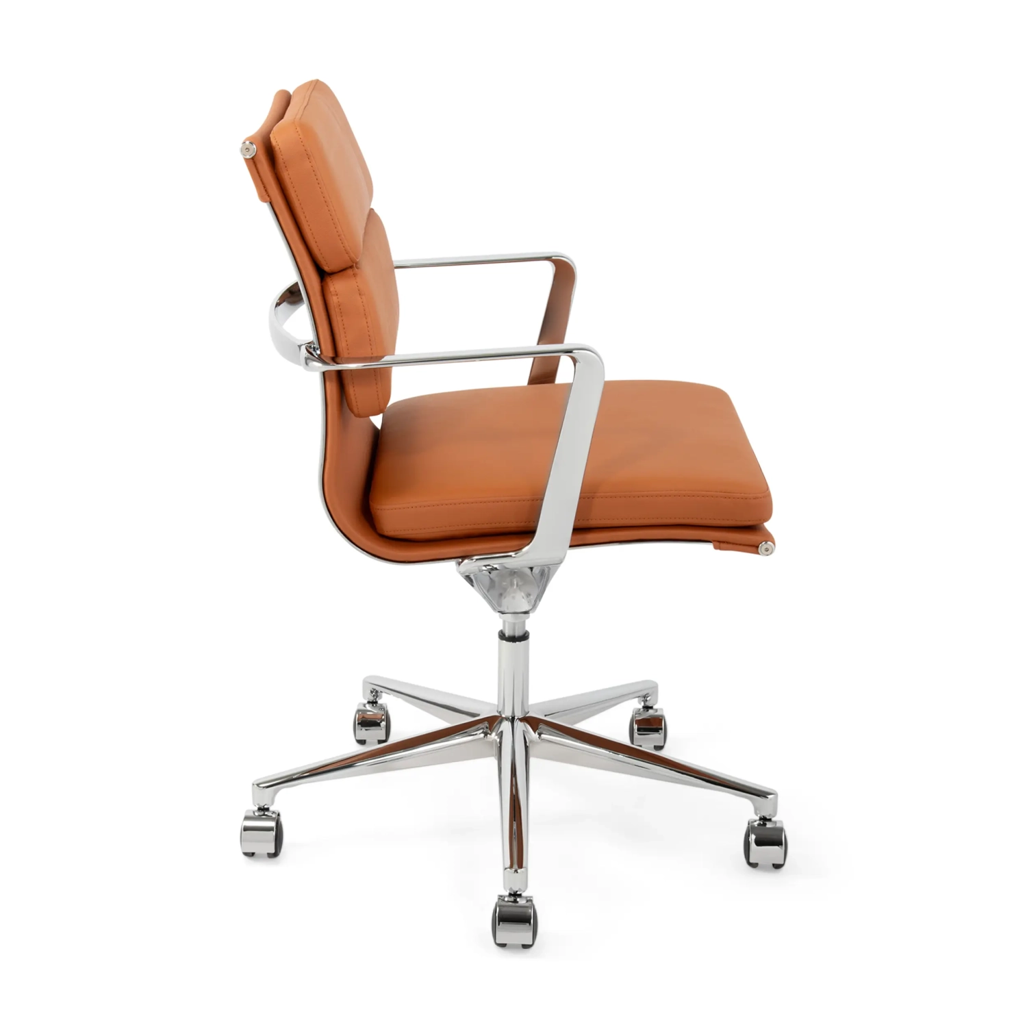Task Premium Desk Chair | Italian Leather Office Chair with Wheels