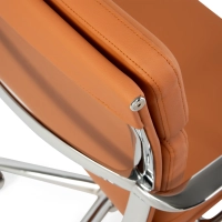 Task Krzesło biurowe klasy premium | Krzesło biurowe z włoskiej skóry na kółkach