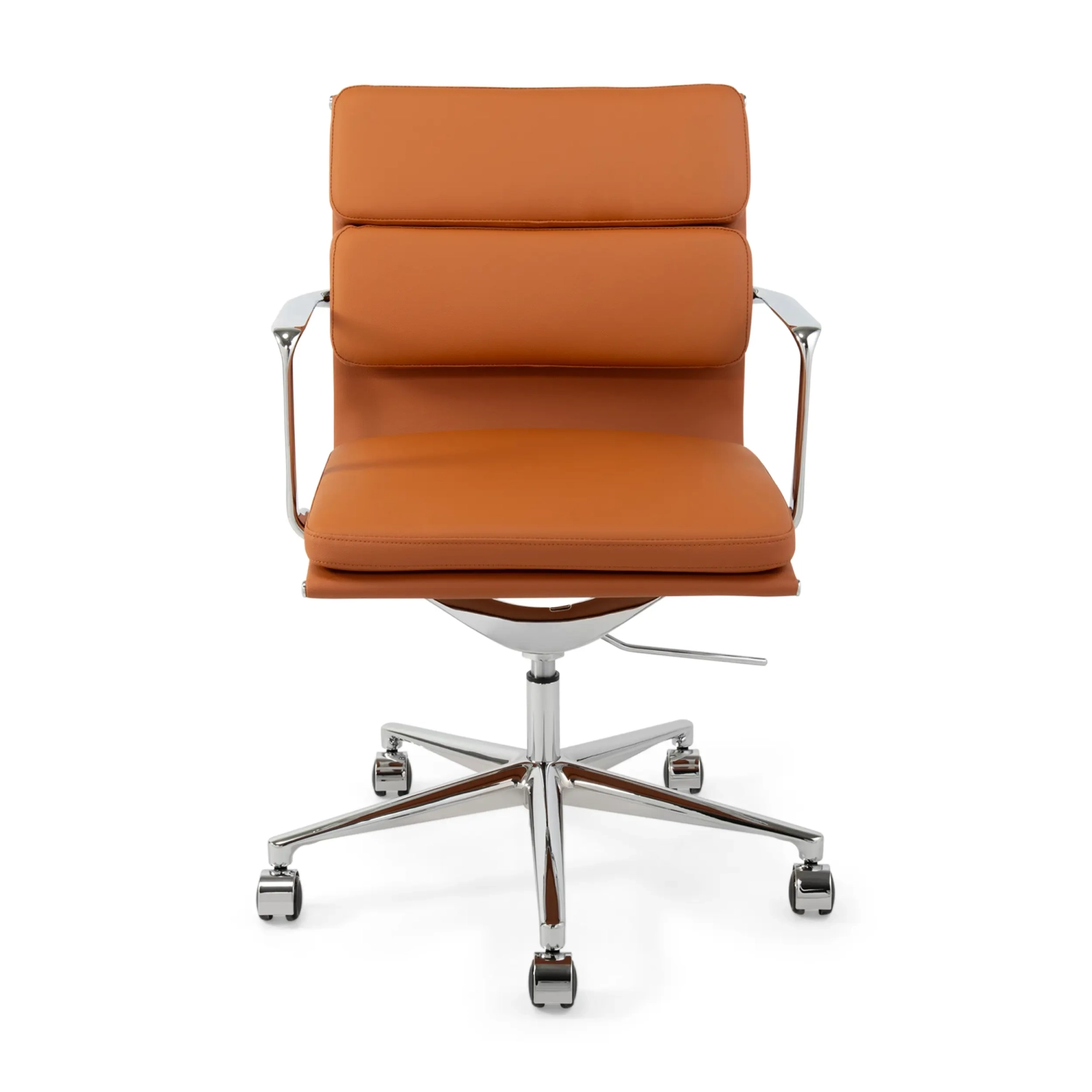 Task Silla de escritorio de alta gama | Silla de oficina de cuero italiano con ruedas