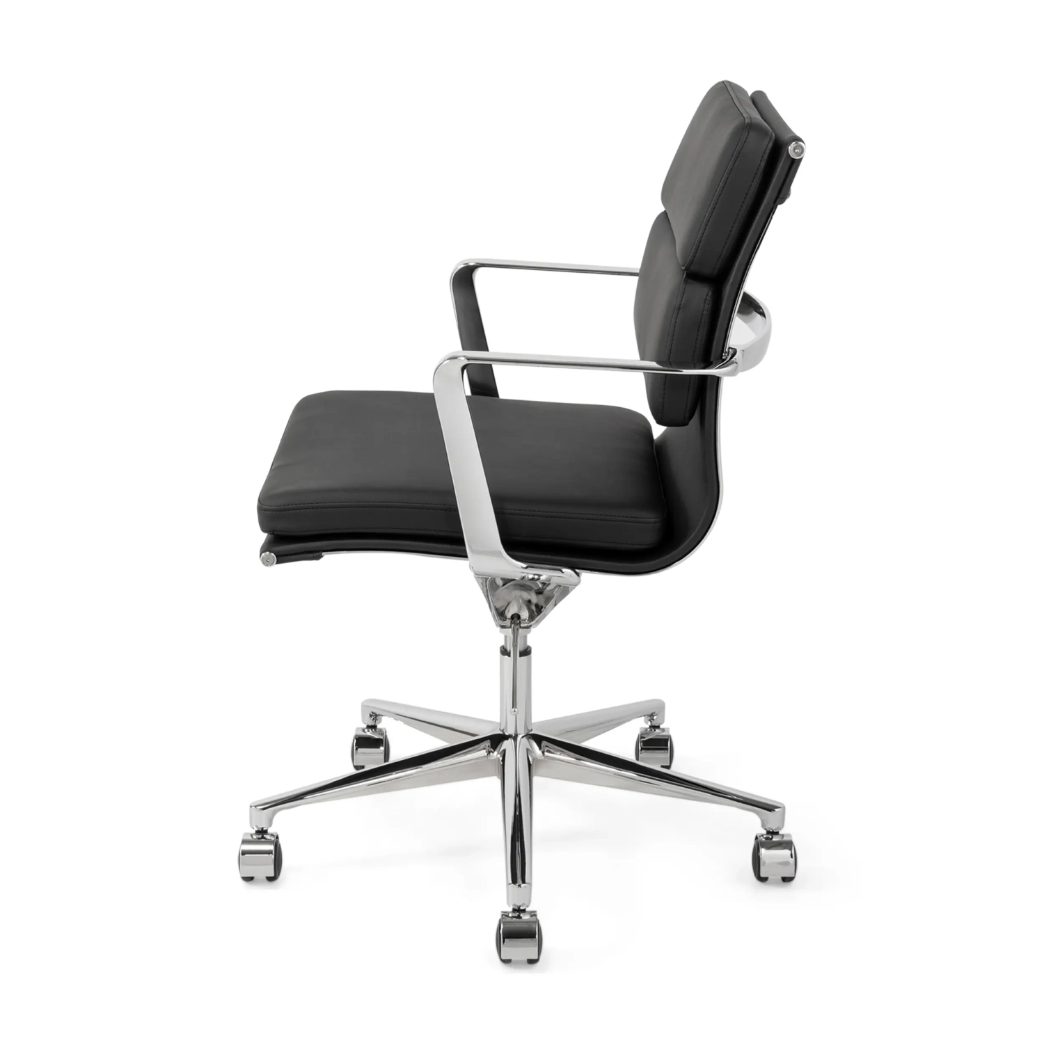 Task Silla de escritorio de alta gama | Silla de oficina de cuero italiano con ruedas
