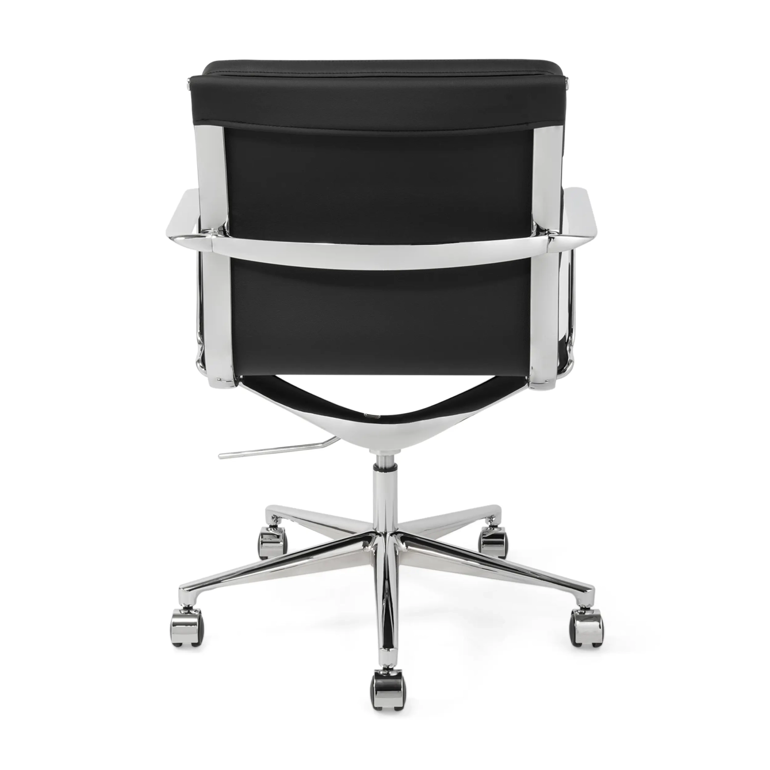 Task Silla de escritorio de alta gama | Silla de oficina de cuero italiano con ruedas