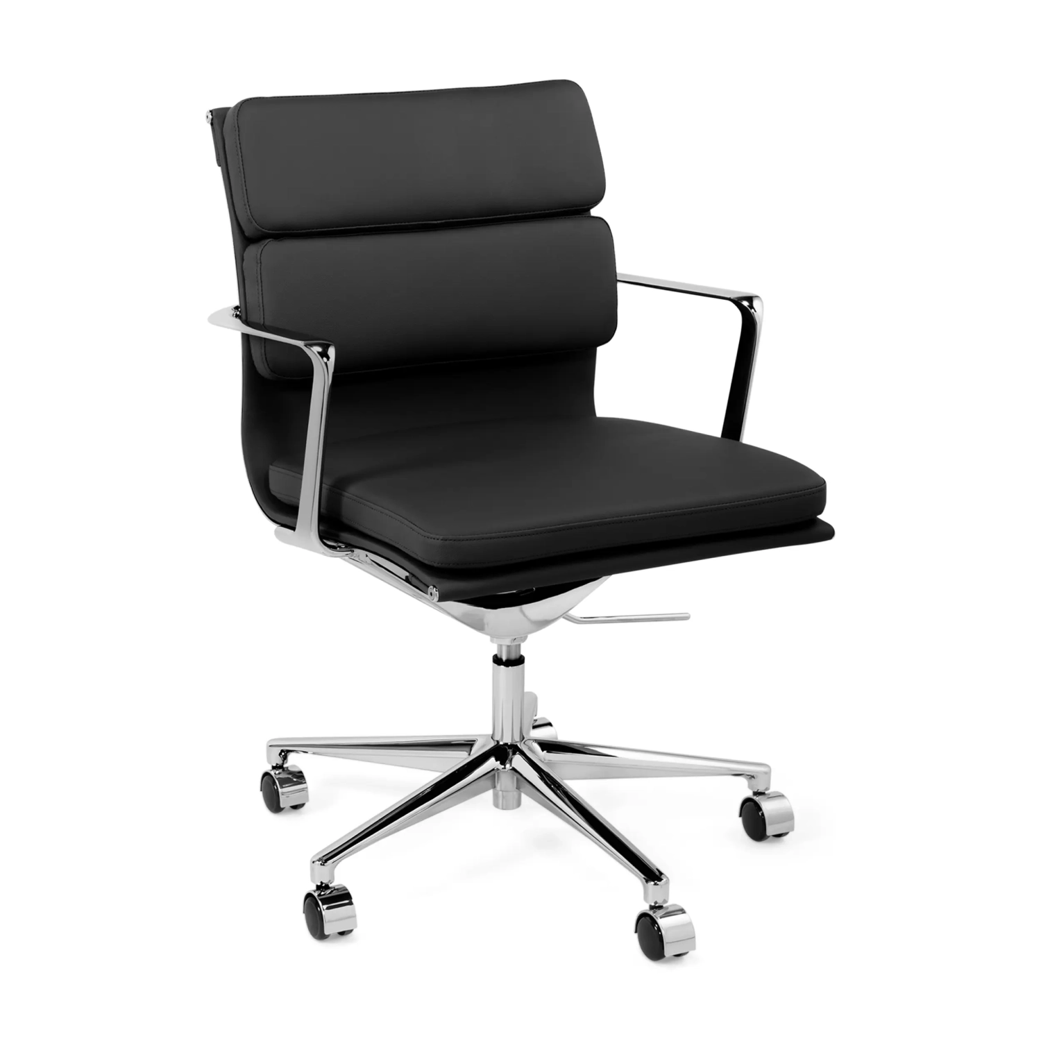 Task Fauteuil de bureau haut de gamme | Fauteuil de bureau en cuir italien avec roulettes