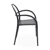Fauteuil d'extérieur design empilable Master | Fauteuil en polypropylène