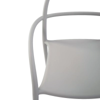 Fauteuil d'extérieur design empilable Master | Fauteuil en polypropylène