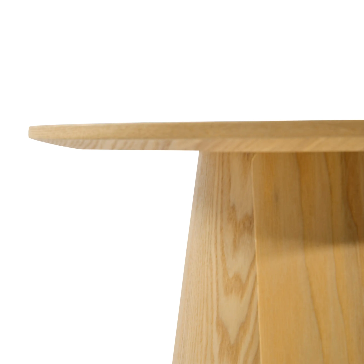 Tavolino Pluto in legno di frassino scandinavo, 50 cm | Tavolino rotondo in legno