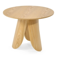 Pluto Scandinavian Ash Wood Coffee Side Table