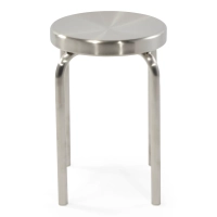 Nízká stolička Delaware z nerezové oceli, 45 cm | Moderní designová stolička