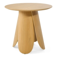Scandinavische ronde eettafel van essenhout