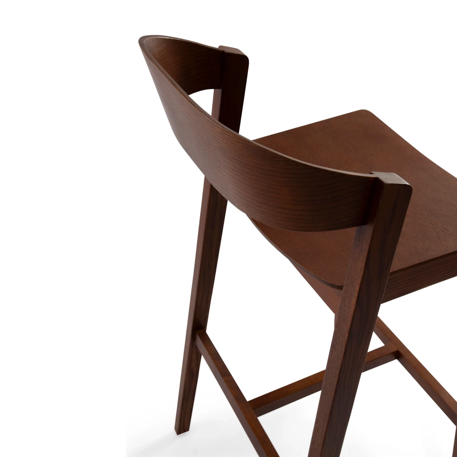 Soho Scandinavian Counter Stool 76 cm | Oak or Walnut Wood