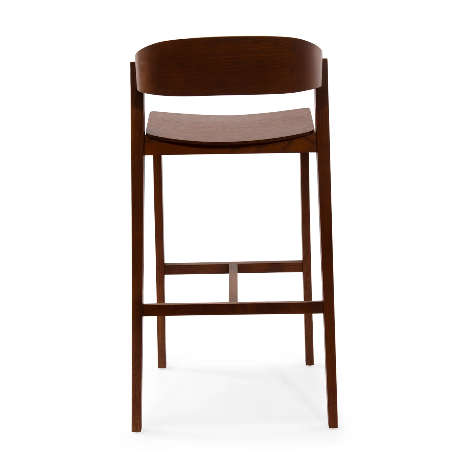 Soho Taburete de bar escandinavo de 76 cm | Madera de roble o nogal