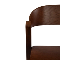 Soho Taburete de bar escandinavo de 76 cm | Madera de roble o nogal