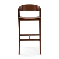 Soho Skandynawski stołek barowy 76 cm | Drewno dębowe lub orzechowe