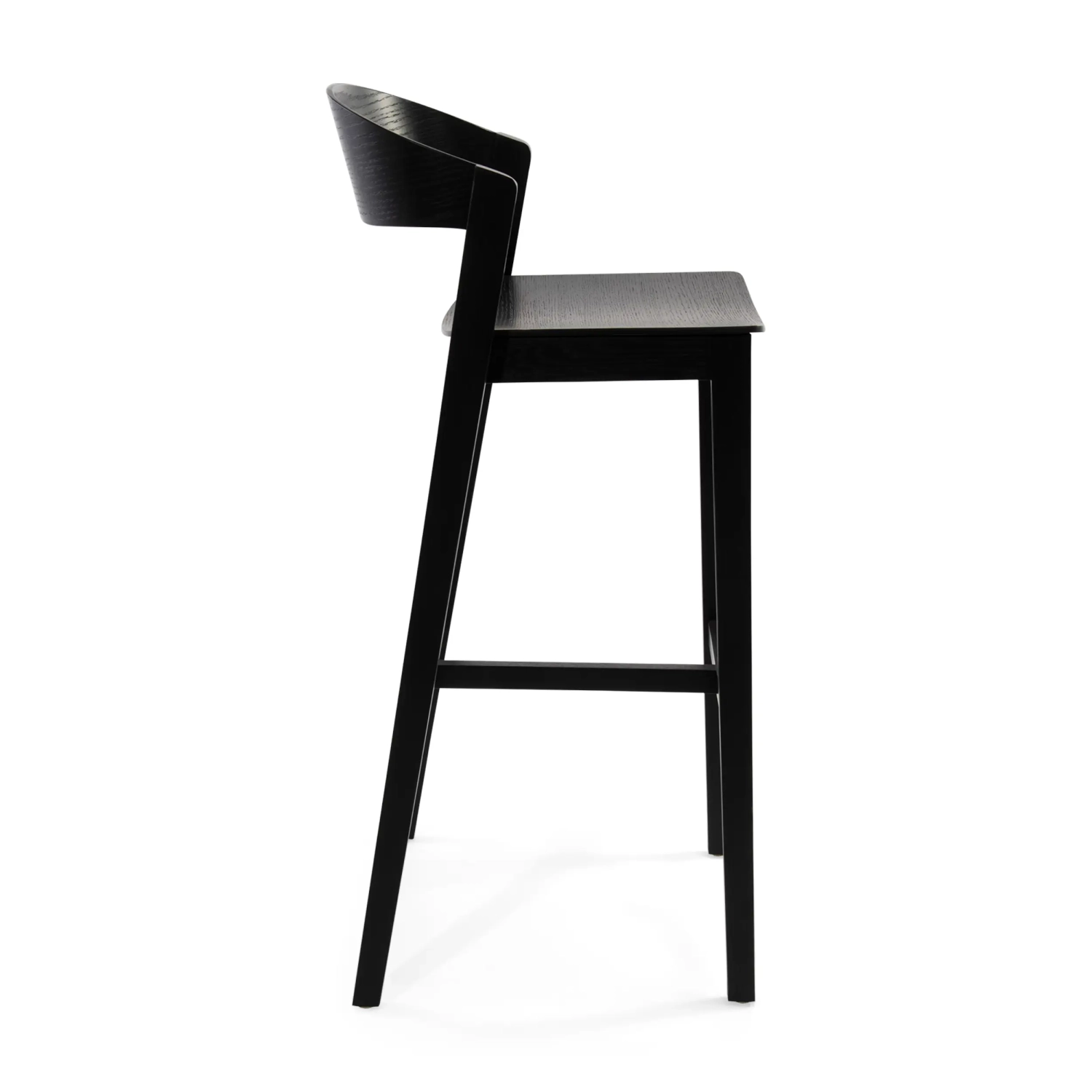 Soho Scandinavian Counter Stool 76 cm | Oak or Walnut Wood