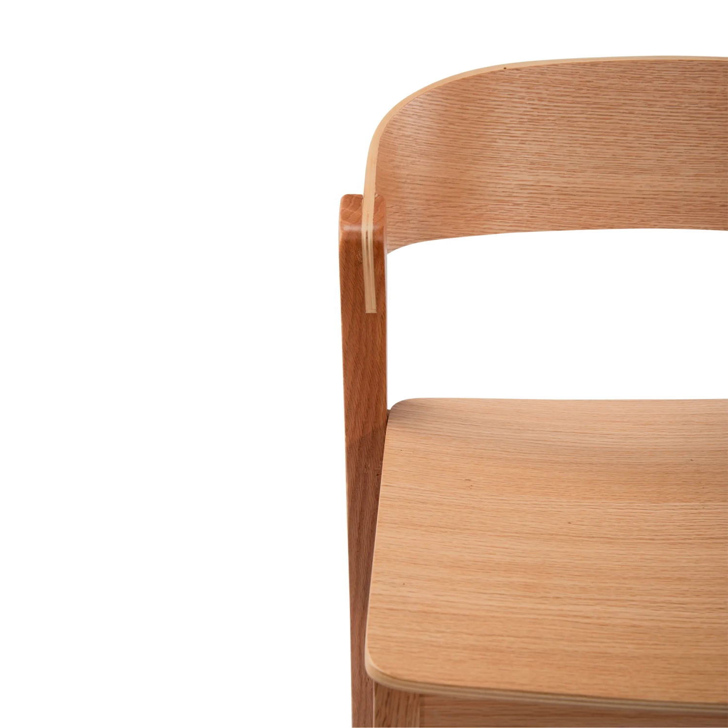 Soho Skandynawski stołek barowy 76 cm | Drewno dębowe lub orzechowe