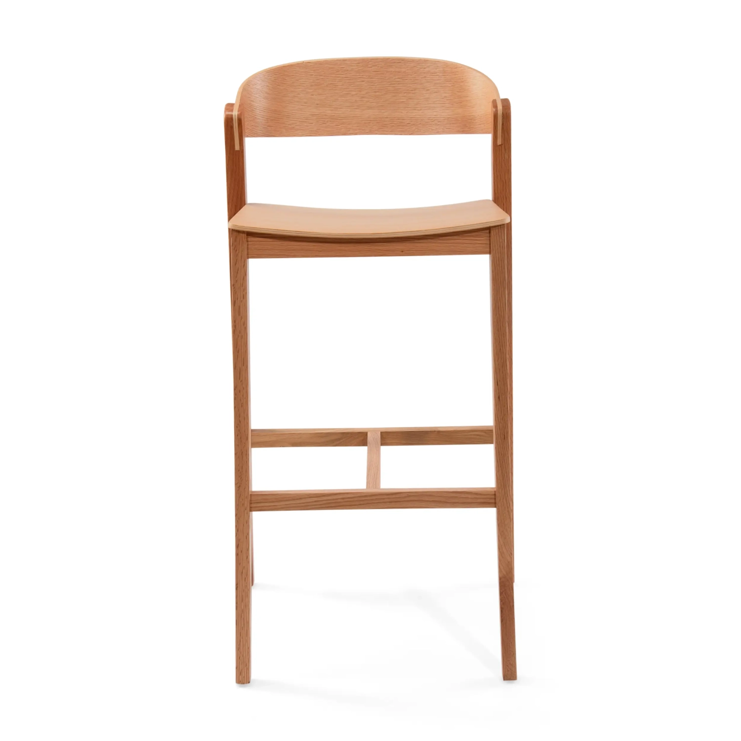 Soho Skandinavischer Barhocker 76 cm | Eiche oder Nussbaum