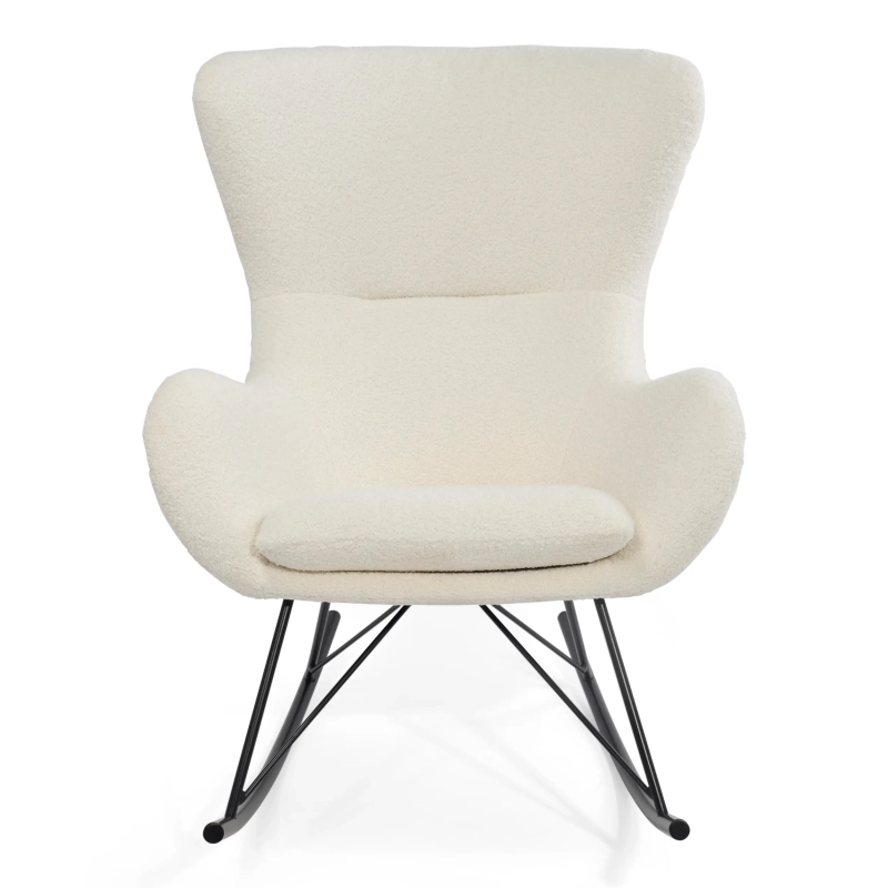 Nest Bouclé Rocking Armchair | Modern Designer Rocking Chair
