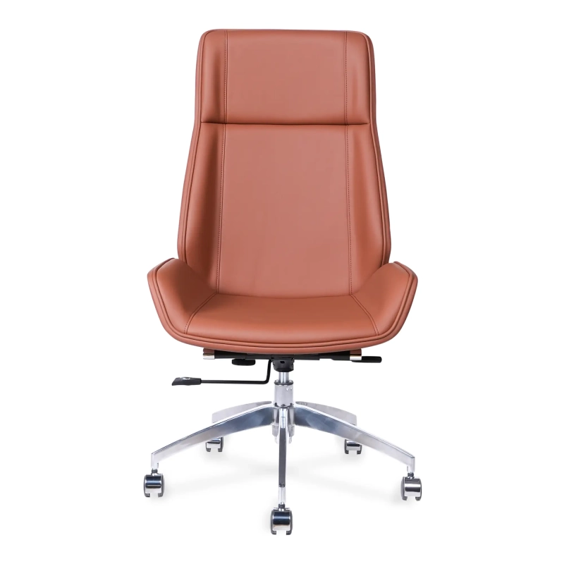 Nordic Fauteuil de bureau à dossier haut Colors | Simili cuir et piètement chromé