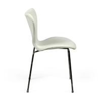 Cadeira de jantar Seven Vintage em imitação de couro | Design industrial moderno