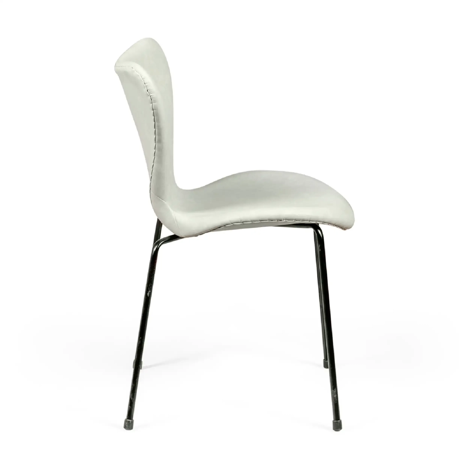 Seven Vintage Faux Leather Dining Chair | Modern Industrial Design
