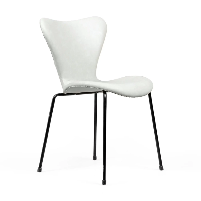 Seven Vintage Faux Leather Dining Chair | Modern Industrial Design