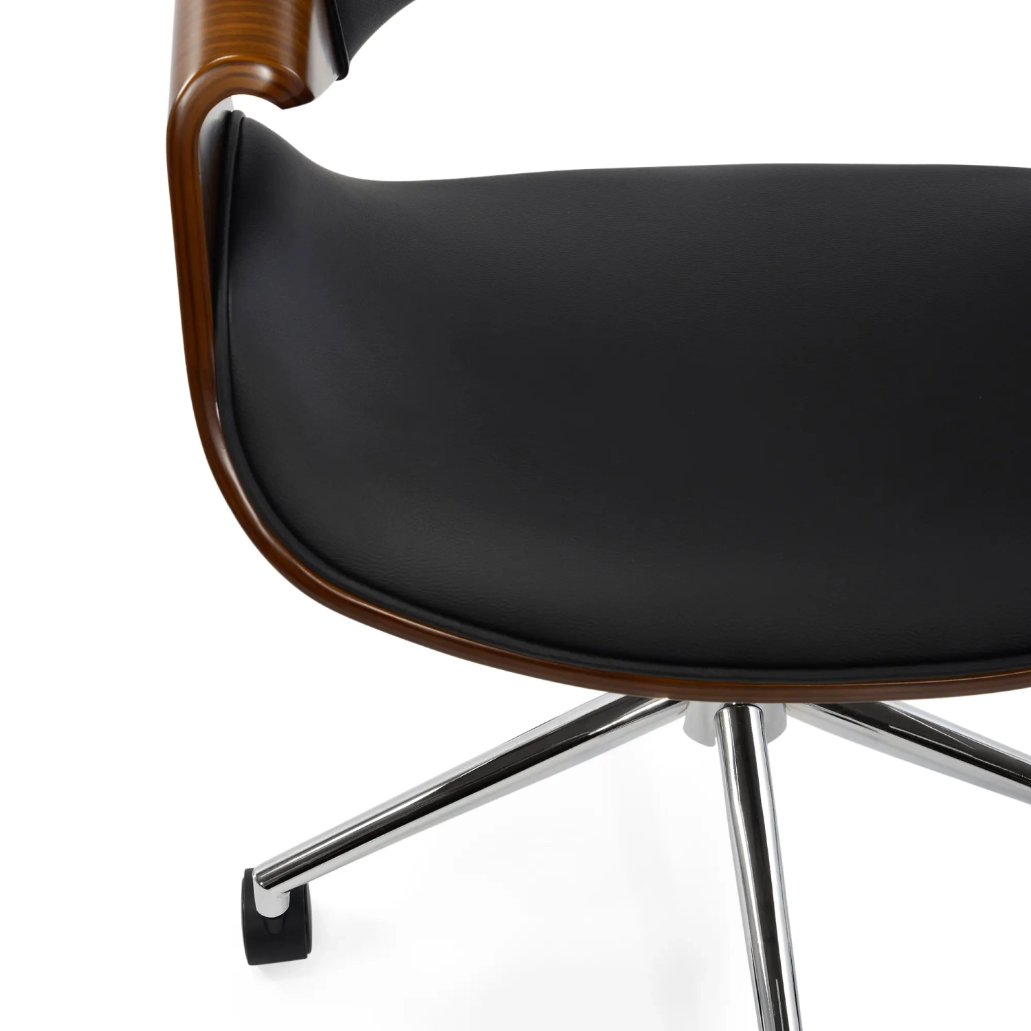 Burrow Cadeira de escritório S Walnut | Design de meados do século