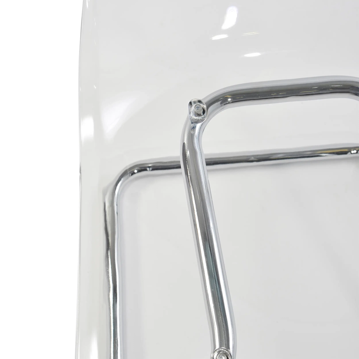 Dresden Transparent Designer-Stuhl | Polycarbonat und verchromter Stahl