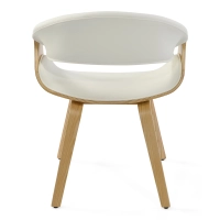 Burrow Chaise de salle à manger Z en bois d'érable | Modèle rembourré « Nordic »