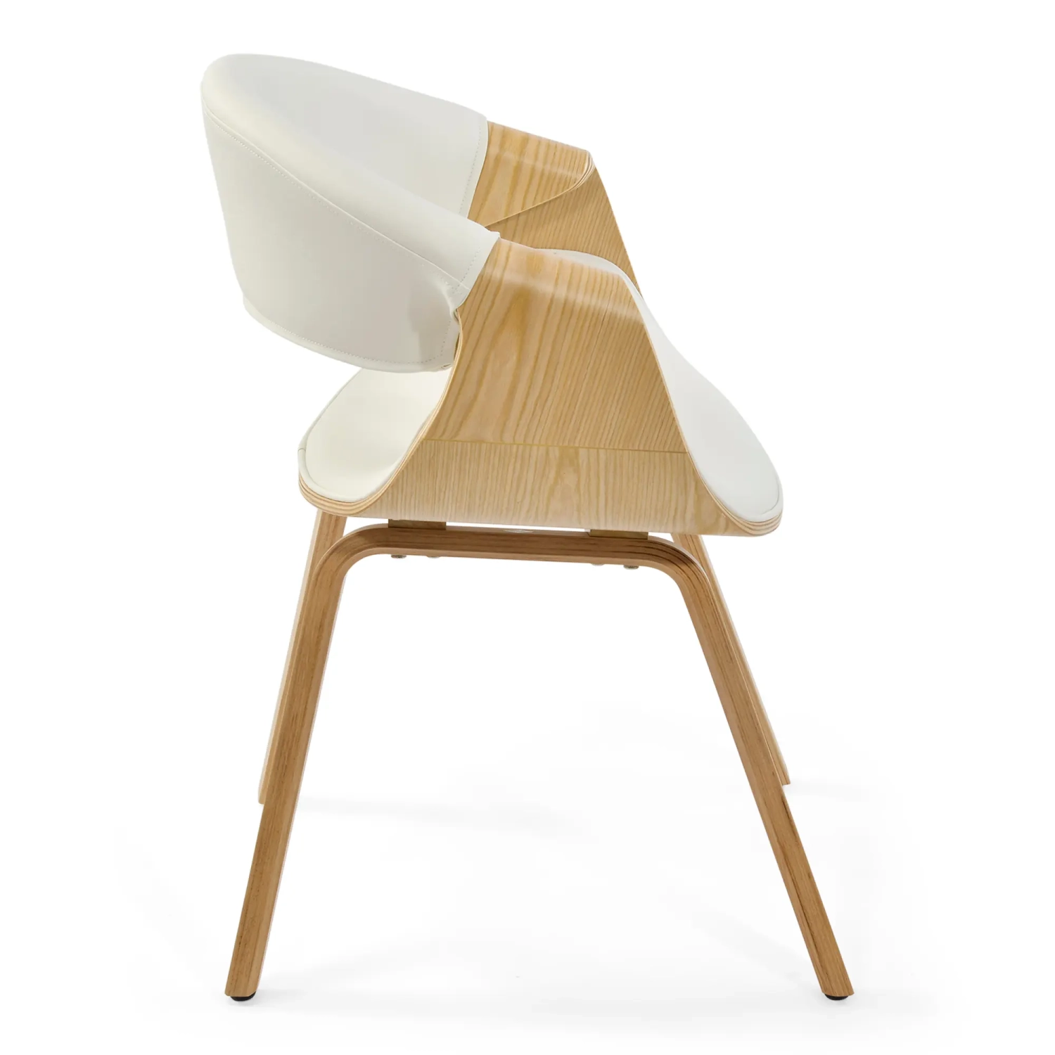 Burrow Krzesło do jadalni z drewna klonowego | Model tapicerowany „ Nordic ”